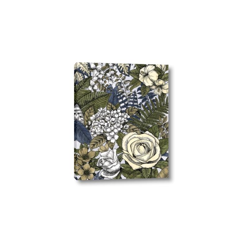 Picture of Detailed Floral in Color  _GroupedProduct_Rectangle_Portrait_Canvas_