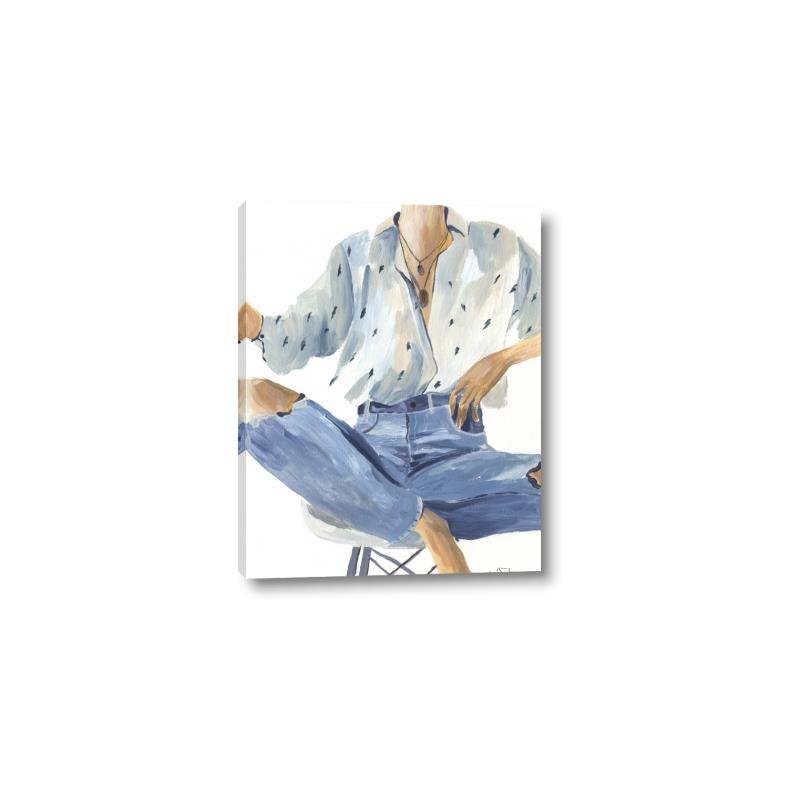 Picture of Blue Jeans I _GroupedProduct_Rectangle_Portrait_Canvas_