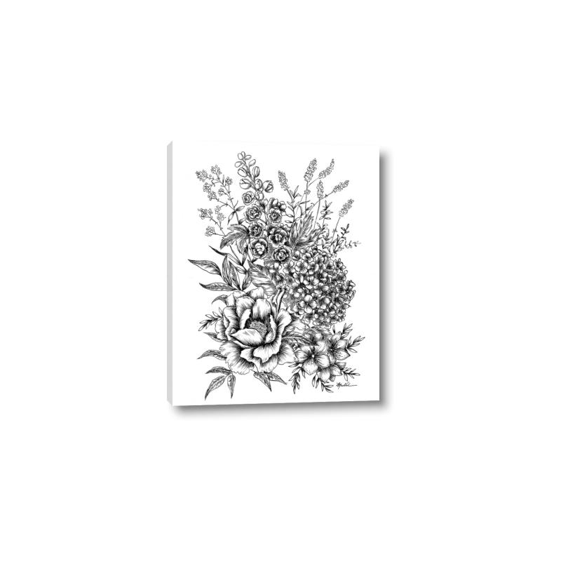 Picture of Sketched Flower II  _GroupedProduct_Rectangle_Portrait_Canvas_