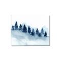 Picture of Misty Forest Blue Trees _GroupedProduct_Rectangle_Landscape_Canvas_