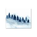 Picture of Misty Forest Blue Trees _GroupedProduct_Rectangle_Landscape_Canvas_