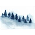 Picture of Misty Forest Blue Trees _GroupedProduct_Rectangle_Landscape_Canvas_