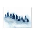 Picture of Misty Forest Blue Trees _GroupedProduct_Rectangle_Landscape_Canvas_