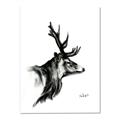 Picture of Sketched Deer side  _GroupedProduct_Rectangle_Portrait_Canvas_