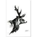 Picture of Sketched Deer side  _GroupedProduct_Rectangle_Portrait_Canvas_