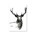 Picture of Sketched Deer  _GroupedProduct_Rectangle_Portrait_Canvas_