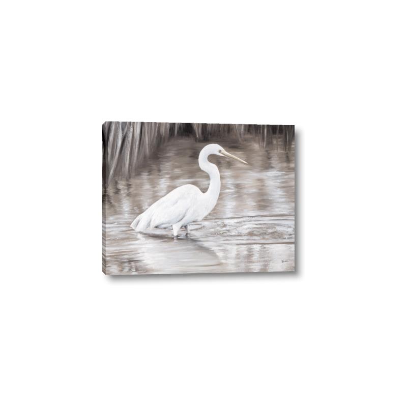 Picture of Wading Egret _GroupedProduct_Rectangle_Landscape_Canvas_
