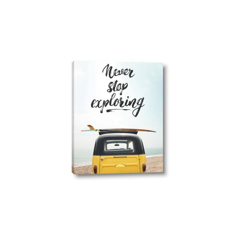 Picture of Never Stop Exploring Van _GroupedProduct_Rectangle_Portrait_Photography _GroupedProduct_Rectangle_Portrait_Canvas_