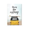 Picture of Never Stop Exploring Van _GroupedProduct_Rectangle_Portrait_Photography _GroupedProduct_Rectangle_Portrait_Canvas_