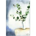 Picture of Green leaves  Pot _GroupedProduct_Rectangle_Portrait_Canvas_