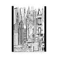 Picture of City Sketch II _GroupedProduct_Rectangle_Portrait_Canvas_