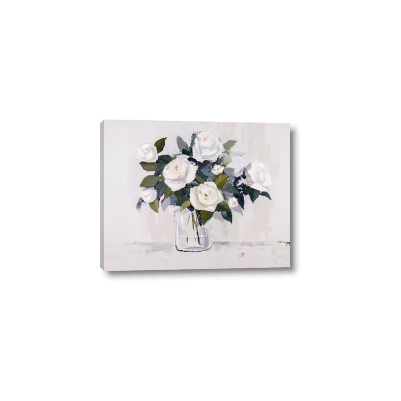 Picture of White Roses _GroupedProduct_Rectangle_Landscape_Canvas_