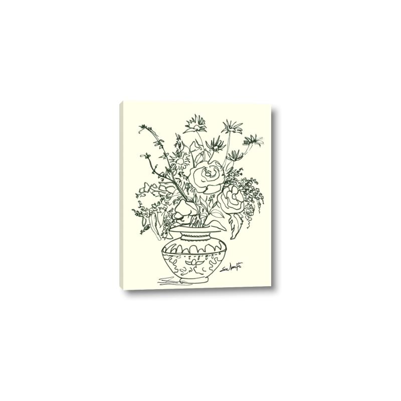 Picture of Drawn Florals I  _GroupedProduct_Rectangle_Portrait_Canvas_