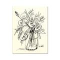 Picture of Drawn Florals II  _GroupedProduct_Rectangle_Portrait_Canvas_
