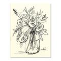 Picture of Drawn Florals II  _GroupedProduct_Rectangle_Portrait_Canvas_