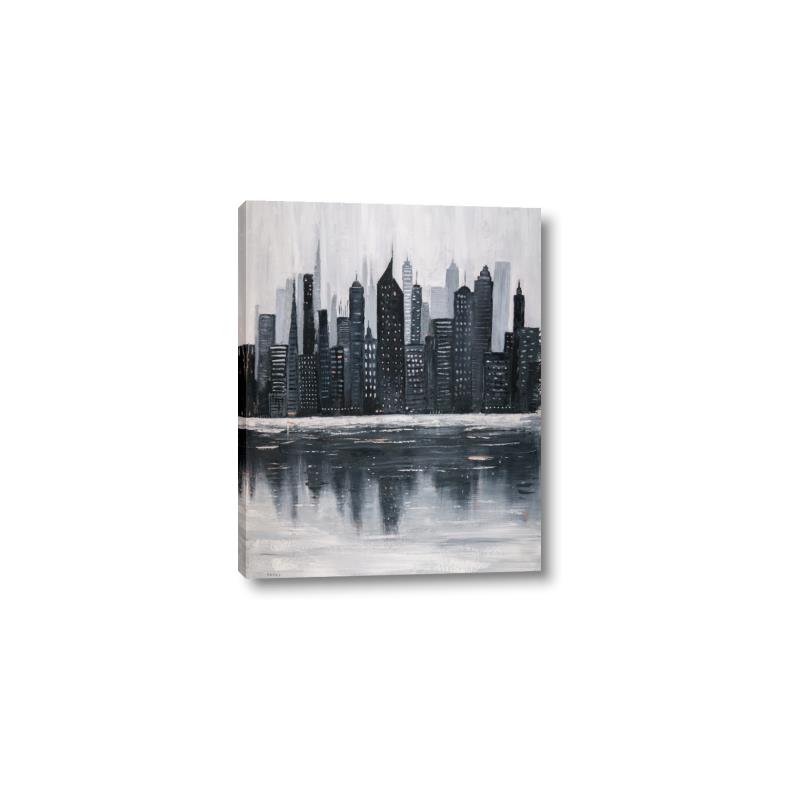 Picture of City from afar _GroupedProduct_Rectangle_Portrait_Canvas_