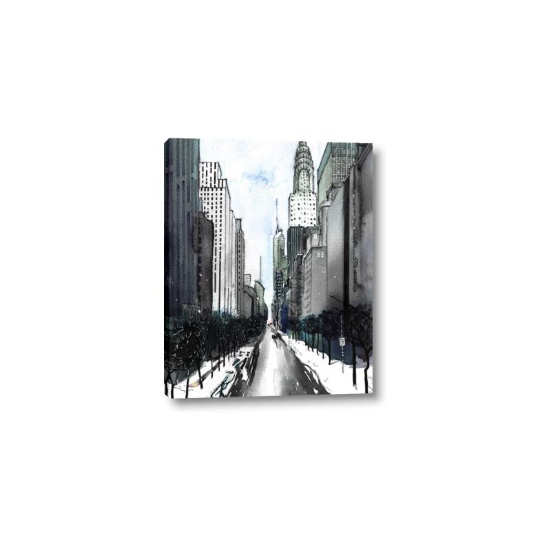 Picture of Snowy New York  _GroupedProduct_Rectangle_Portrait_Canvas_