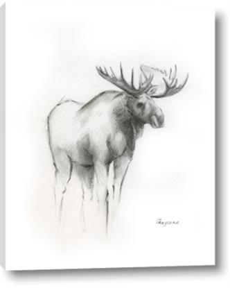 Picture of Moose Charcoal