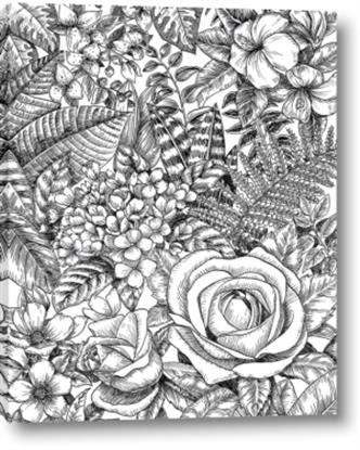 Picture of Detailed Floral Sketch