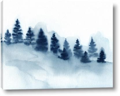 Picture of Misty Forest Blue Trees
