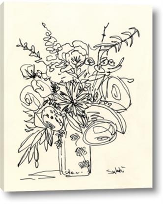 Picture of Drawn Florals III
