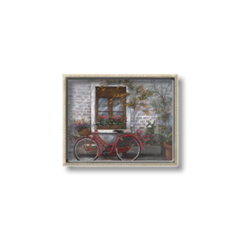 Picture of Red Bike _GroupedProduct_Rectangle_Landscape_Canvas_Framed_