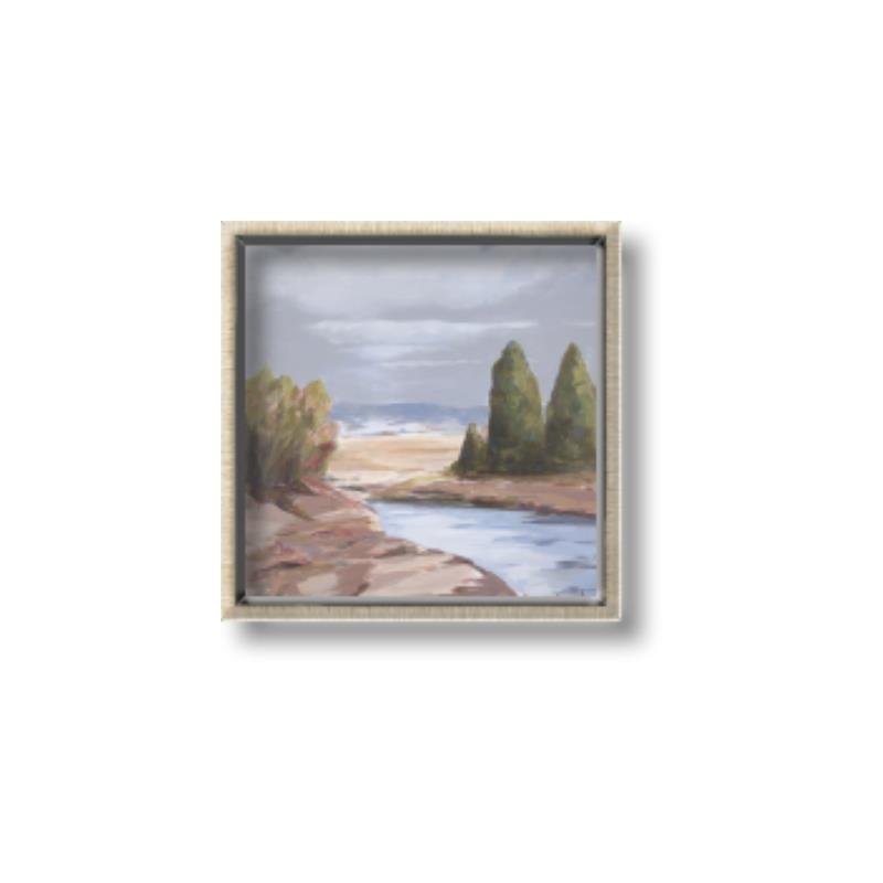 Picture of Small Lake in the Desert _GroupedProduct_Square_Canvas_Framed_