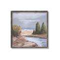 Picture of Small Lake in the Desert _GroupedProduct_Square_Canvas_Framed_