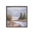 Picture of Small Lake in the Desert _GroupedProduct_Square_Canvas_Framed_