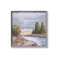 Picture of Small Lake in the Desert _GroupedProduct_Square_Canvas_Framed_