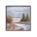 Picture of Small Lake in the Desert _GroupedProduct_Square_Canvas_Framed_