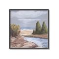 Picture of Small Lake in the Desert _GroupedProduct_Square_Canvas_Framed_