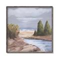 Picture of Small Lake in the Desert _GroupedProduct_Square_Canvas_Framed_
