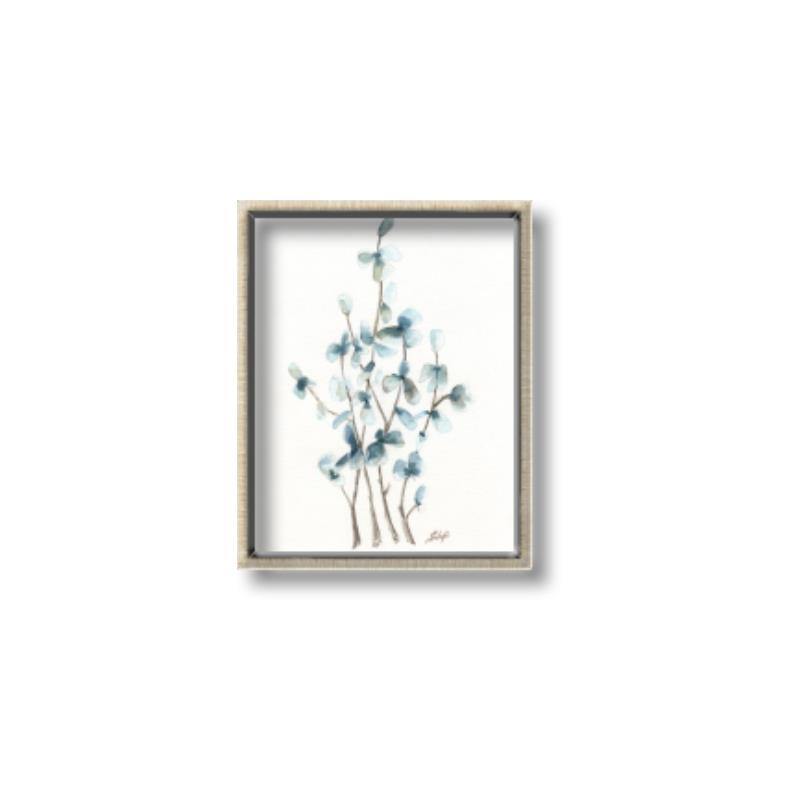 Picture of Blue Leaves I  _GroupedProduct_Rectangle_Portrait_Canvas_Framed_