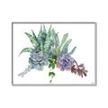 Picture of Succulent Group _GroupedProduct_Rectangle_Landscape_Canvas_Framed_