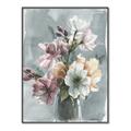 Picture of Coloured flower in pot I _GroupedProduct_Rectangle_Portrait_Canvas_Framed_