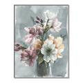 Picture of Coloured flower in pot I _GroupedProduct_Rectangle_Portrait_Canvas_Framed_