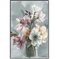 Picture of Coloured flower in pot I _GroupedProduct_Rectangle_Portrait_Canvas_Framed_