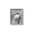 Picture of Coloured flower in pot II _GroupedProduct_Rectangle_Portrait_Canvas_Framed_