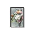 Picture of Coloured flower in pot II _GroupedProduct_Rectangle_Portrait_Canvas_Framed_