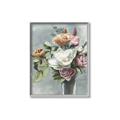 Picture of Coloured flower in pot II _GroupedProduct_Rectangle_Portrait_Canvas_Framed_