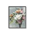 Picture of Coloured flower in pot II _GroupedProduct_Rectangle_Portrait_Canvas_Framed_