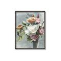 Picture of Coloured flower in pot II _GroupedProduct_Rectangle_Portrait_Canvas_Framed_