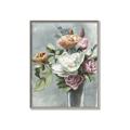 Picture of Coloured flower in pot II _GroupedProduct_Rectangle_Portrait_Canvas_Framed_