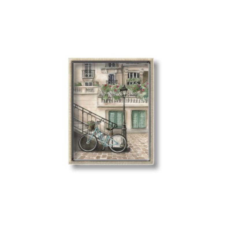 Picture of Parked Bike _GroupedProduct_Rectangle_Portrait_Canvas_Framed_