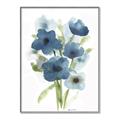 Picture of Blue Poppies I  _GroupedProduct_Rectangle_Portrait_Canvas_Framed_
