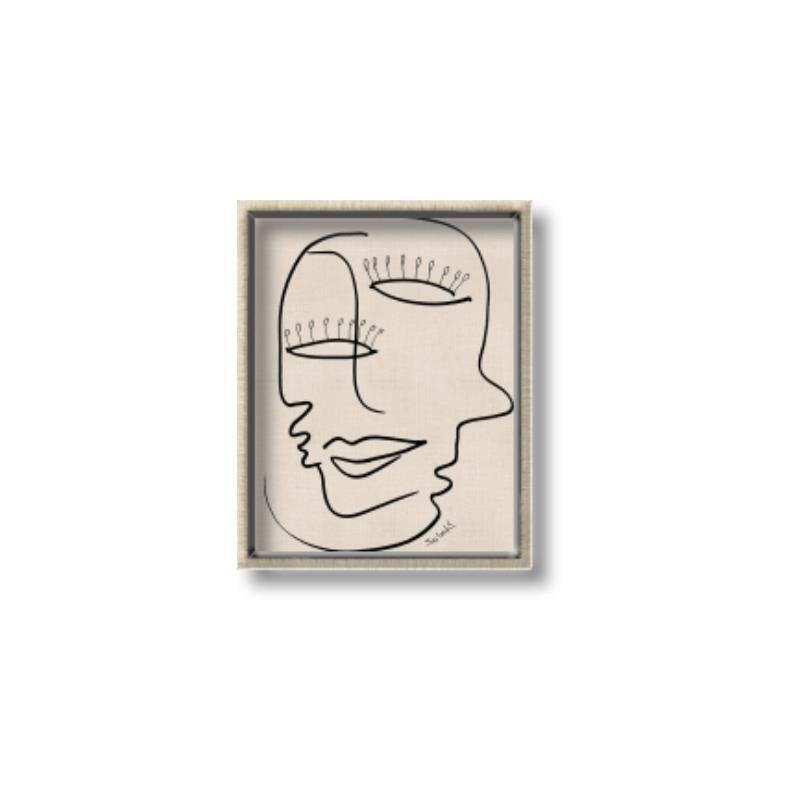 Picture of Two Faced I  _GroupedProduct_Rectangle_Portrait_Canvas_Framed_