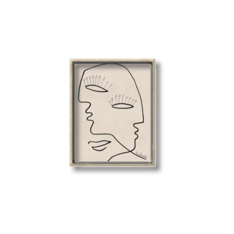 Picture of Two Faced II _GroupedProduct_Rectangle_Portrait_Canvas_Framed_
