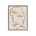 Picture of Two Faced II _GroupedProduct_Rectangle_Portrait_Canvas_Framed_
