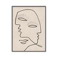Picture of Two Faced II _GroupedProduct_Rectangle_Portrait_Canvas_Framed_